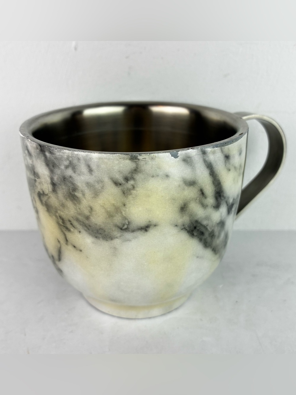 Thirstystone White Marble Stainless Steel Insulated Mug